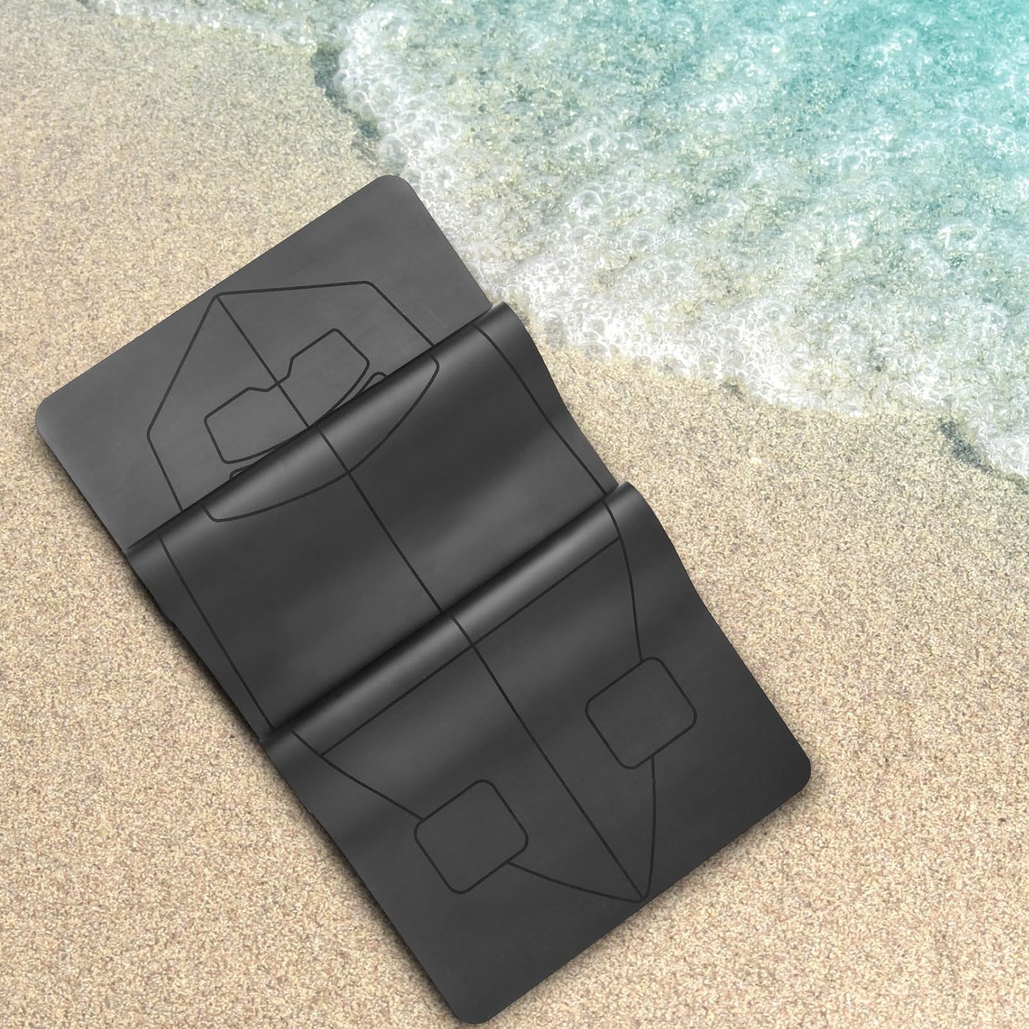 JellyArch 6 x 2.2 ft Surf Mat with Storage Bag Non-slip Rubber Yoga Mat Surf Training Accessories for Women Men Workouts Indoors