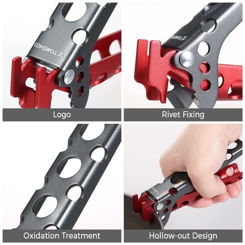 HUIOP Pot Lifter, Aluminum Pot Lifter Camping Pot Pan Grip Handle Outdoor Cooking Pot Holder