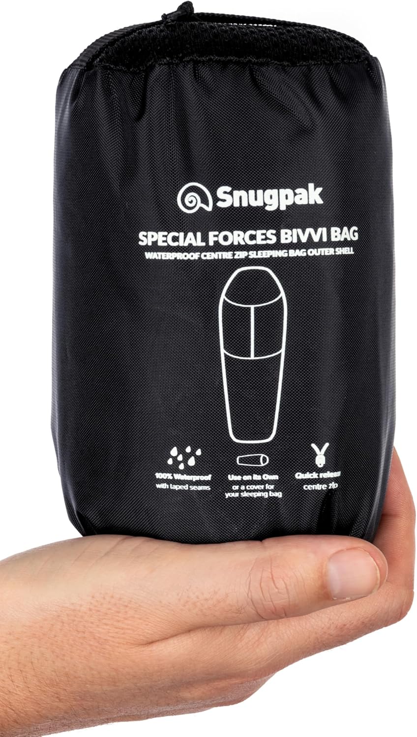 Snugpak Special Forces Bivvi Bag, Emergency Survival Bivy with Half Length Center Zip