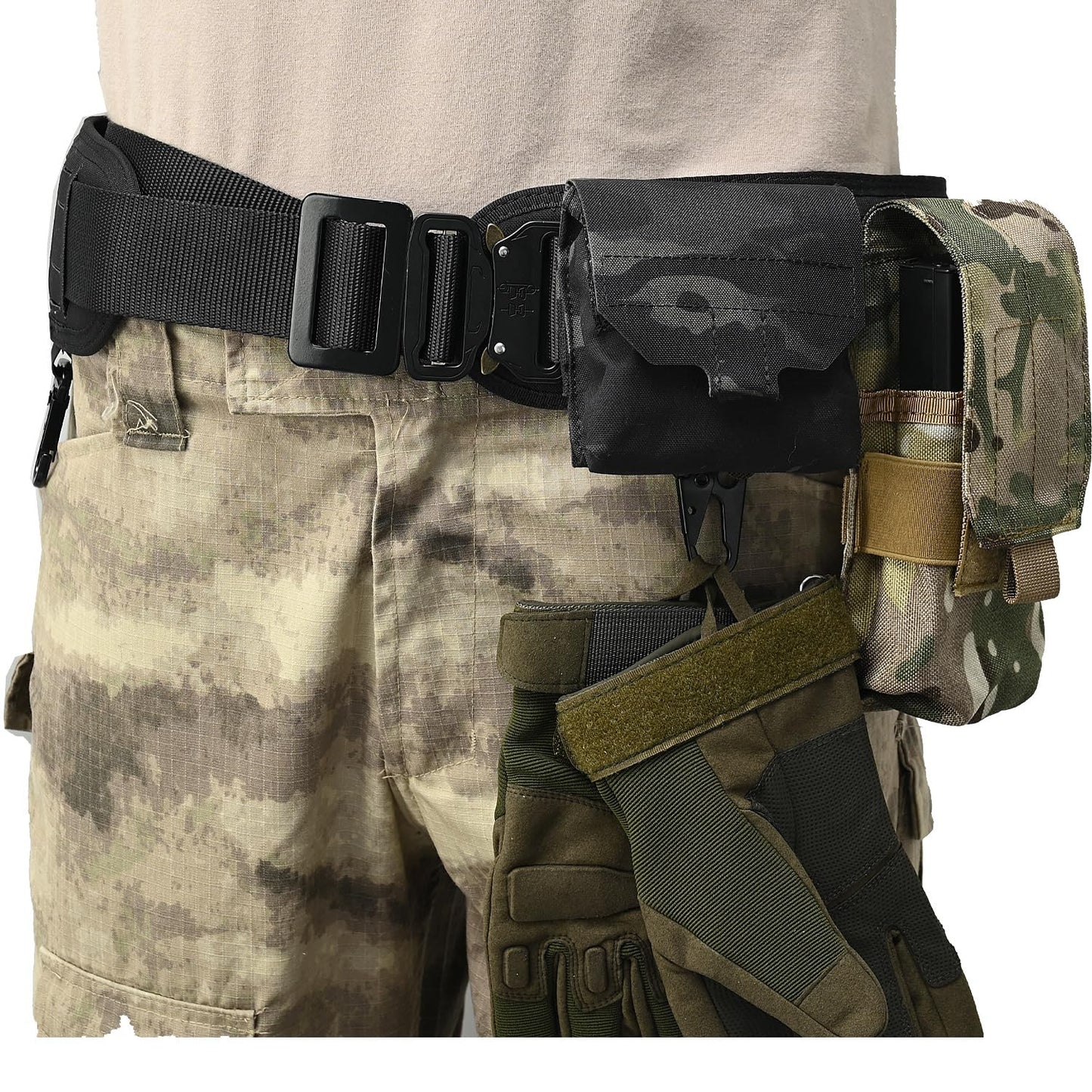 SABADO Tactical Mini Molle Utility Pouch Essential Medical IFAK Pouch General Purpose Micro GP Pouch Flashlight Earplug Holder EDC Gear