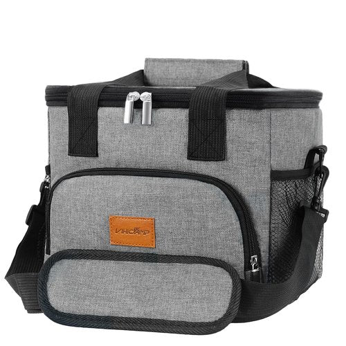 Vihicamp Portable Soft Cooler Bag - 24 Can Insulated Camping Cooler, Leakproof Collapsible Soft Sided Cooler for Drink, Suitable for Picnic, Lunch, Beach, Outdoor, Road Trip, Work, Ice Chest