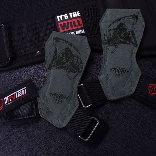 TAVIEW Wrist Straps for Weightlifting for Maximum Grip Support - Lifting Deadlift Strap & Weight Lifting Grips Gloves for Working Out Pull Up Deadlifting & Shrugs