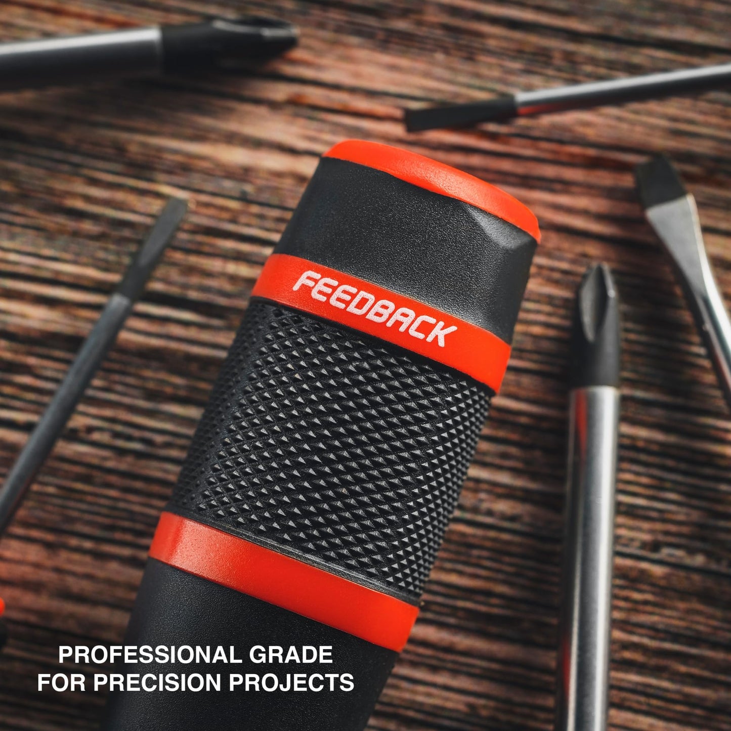 FEEDBACK SPORTS | #2 Philips JIS Screwdriver | Magnetic Tip Holds Screws | Ergonomic Dual Density Overmolded File Tread Rubber Grip