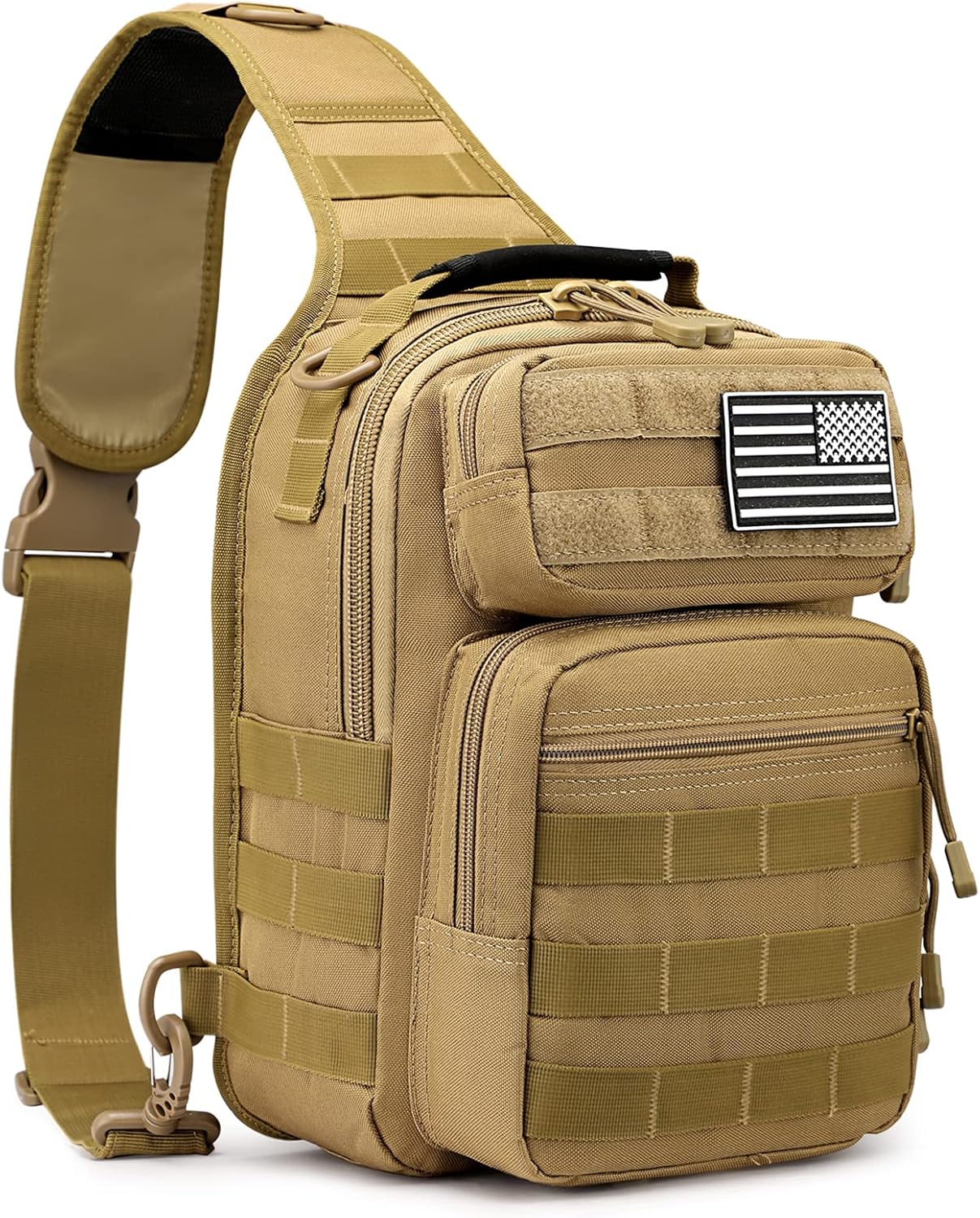 G4Free Tactical Sling Bag Backpack Military Rover Shoulder Sling Pack Molle EDC Small Crossbody Chest Pack