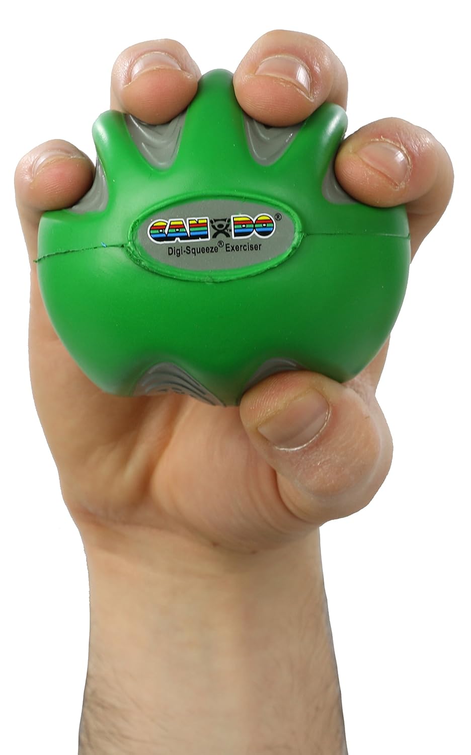 FEI 10-1982 Eif CanDo Digi-Squeeze Hand Exerciser, Green, Medium