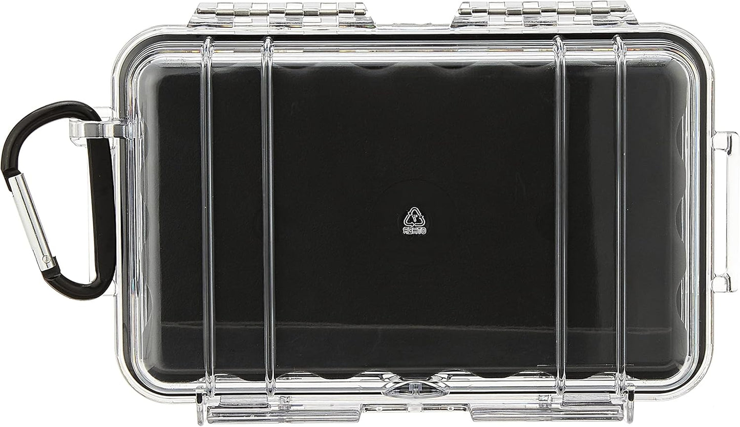 Pelican 1020 Micro Case (Black/Clear)