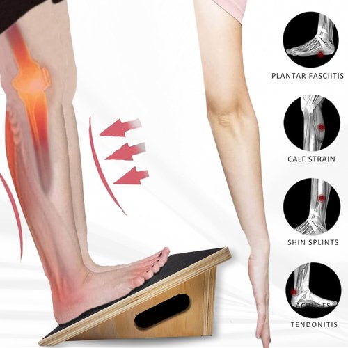 INFIDEZ Premium 25 Degree Slant Board for Knees Over Toes, Slant Board for Squats, Incline Squat Board, Physical Therapy and Rehabilitation, Calf Stretcher for Improves Knee Health
