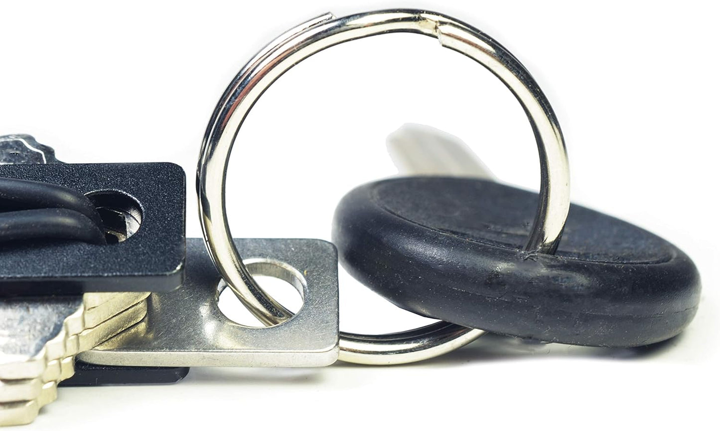 Tether Compact Key Organizer (Holds-up to 24 Keys and NEVER Loosens | TOOL-LESS) with Bottle Opener and Keychain Attachment