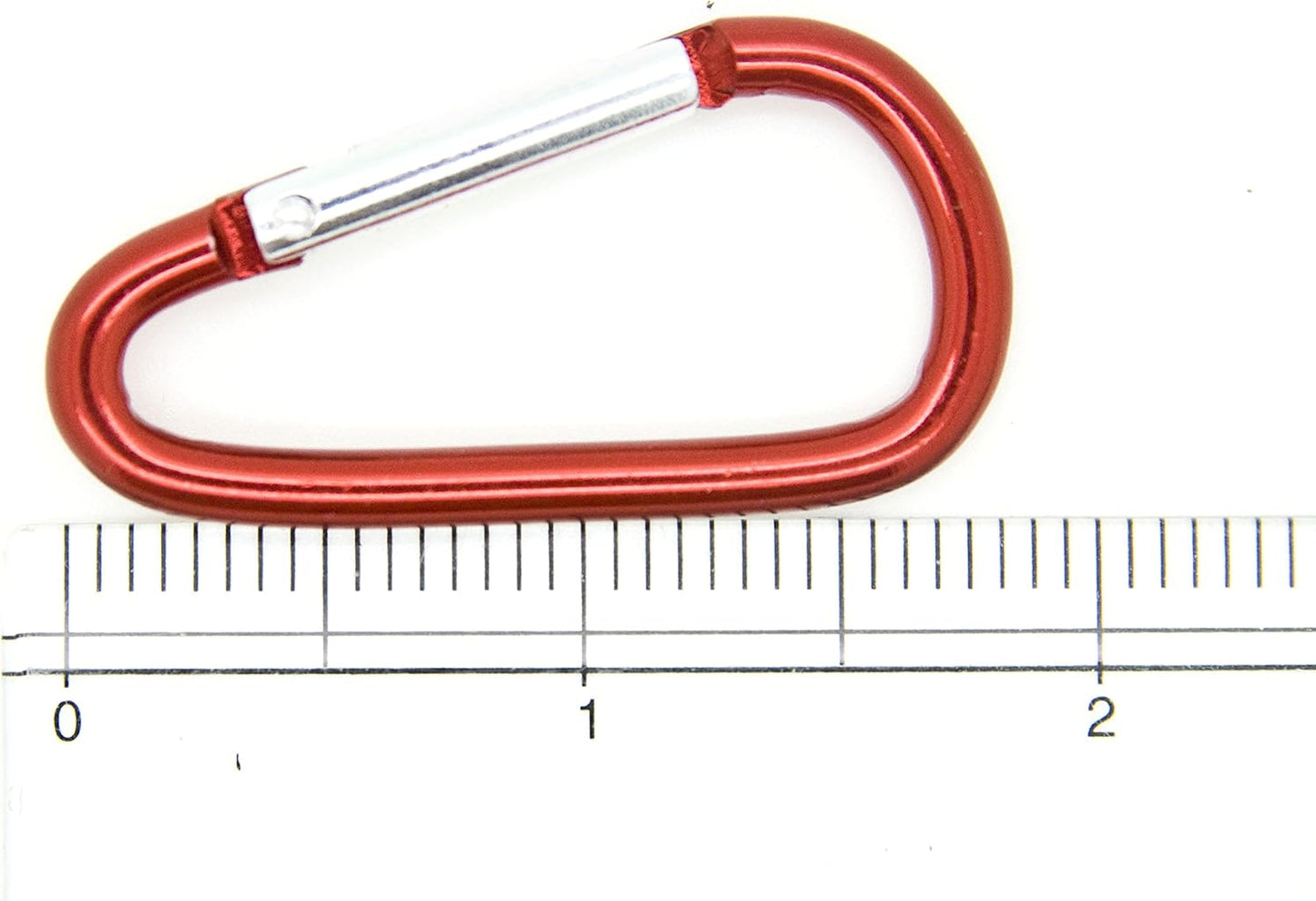100pcs Aluminum Carabiner Clip Key Chain Key Ring 1-7/8 (Assorted Color) by OnDepot