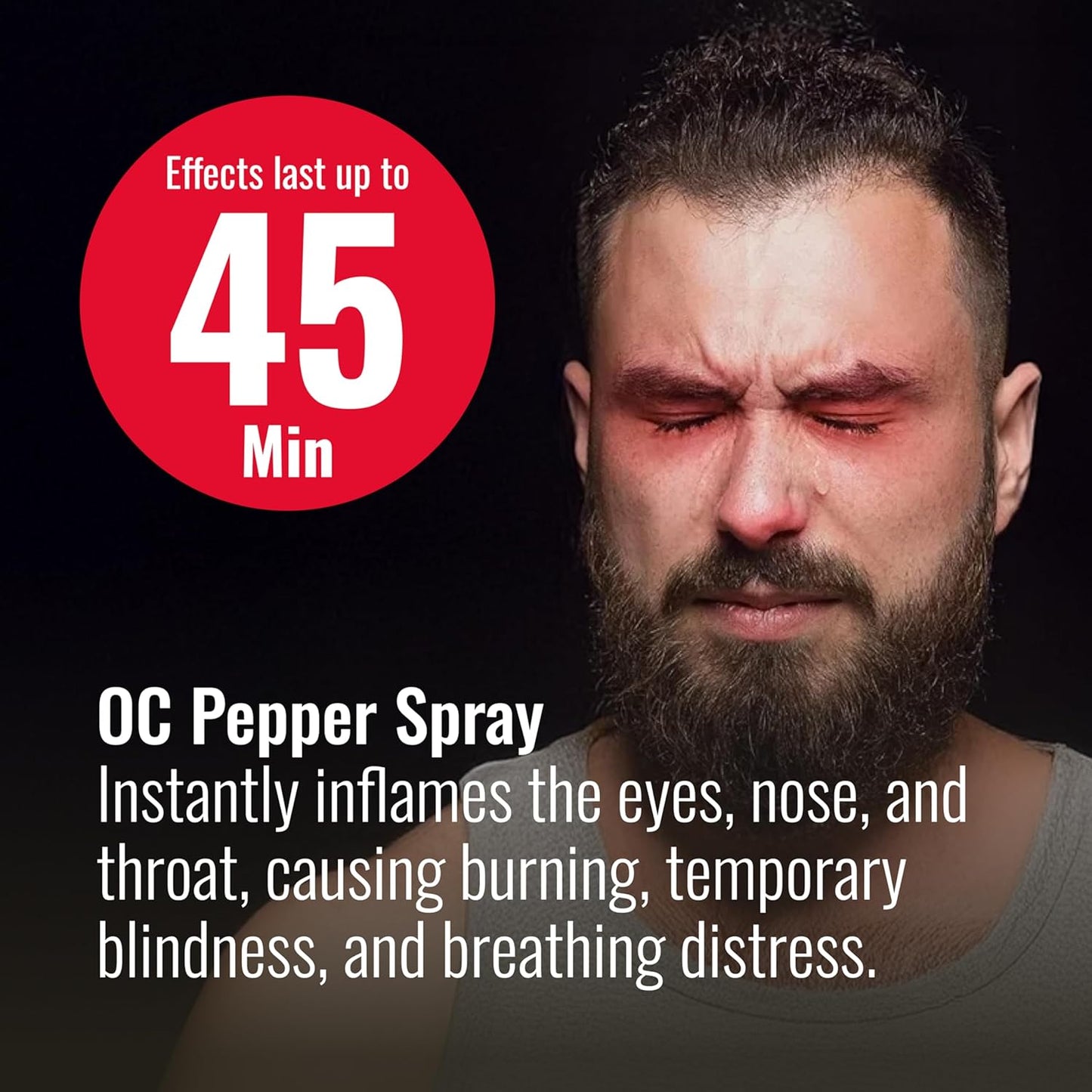 Mace Pepper Spray - Twist Lock & Hardcase Model, Max Strength 10% OC Formula, Long Lasting UV Dye, Self Defense Pepper Spray for Women & Men