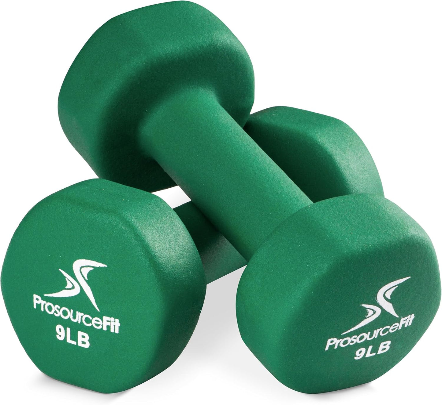 ProsourceFit Neoprene Dumbbell Coated for Non-Slip Grip, 10 lb