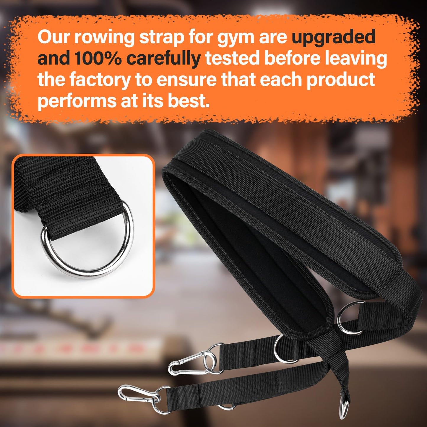 ArrogantF Adjustable Leg Press Rowing Belt Strap Compatible with Bowflex PR1000 Gyms Gym Accessories, Leg Press Attachment Also Fit for Ultimate 2 Blaze Elite Sport, Blaze, Sport Gym