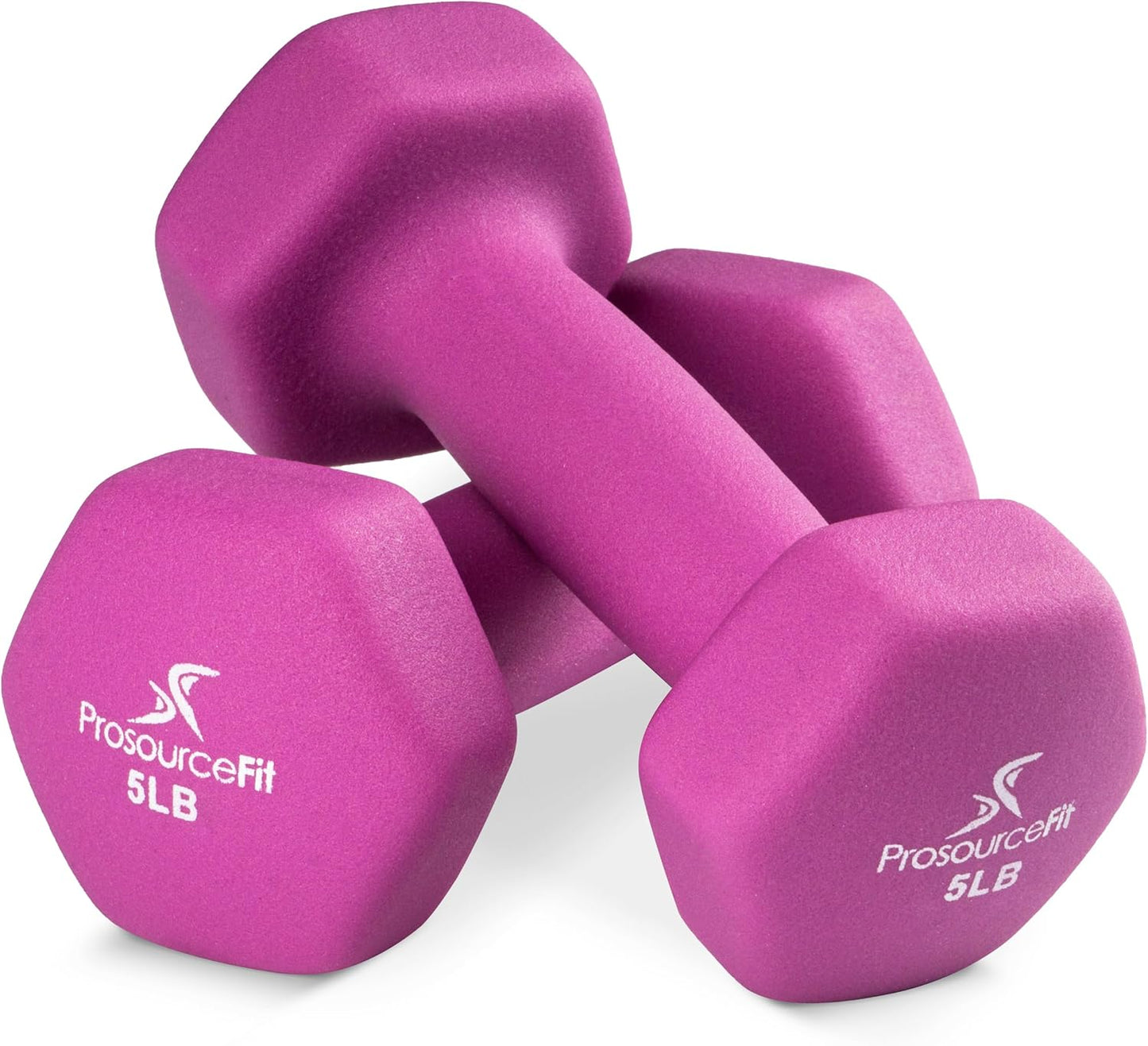 ProsourceFit Neoprene Dumbbell Coated for Non-Slip Grip, 10 lb