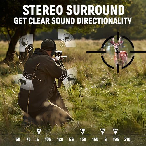 TACWIN Electronic Shooting Ear Protection,NRR 23dB Active Noise Reduction Ear Muff with Sound Amplification for Gun Range, Ear Muffs Hearing Protection