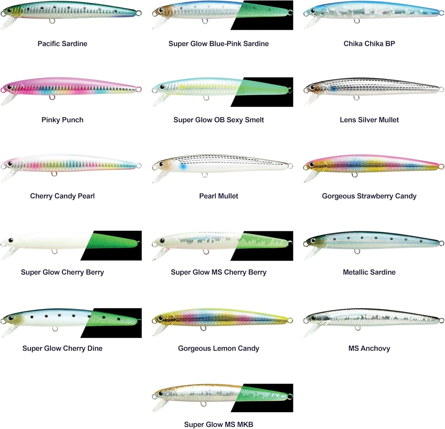 LUCKY CRAFT FlashMinnow 130MRS, Saltwater Surf Fishing Lures, Jerkbait, Halibut, Surf Perch, Calico Bass, White Seabass, Striped Bass, Sinking, Fishing Gear, Fishing Accessories, Fishing Tackle