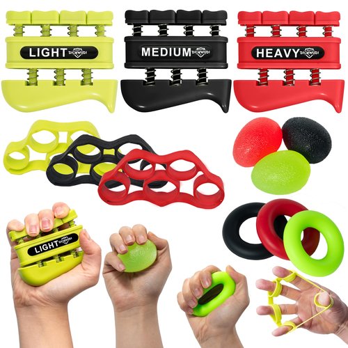DICYWUDI Grip Strength Trainer, Finger Strength Trainer for Grip Strength Training for Fingers, Wrists, and Hands for Home, Office, Gym, Climbing, Athletes, Musicians, and Therapy