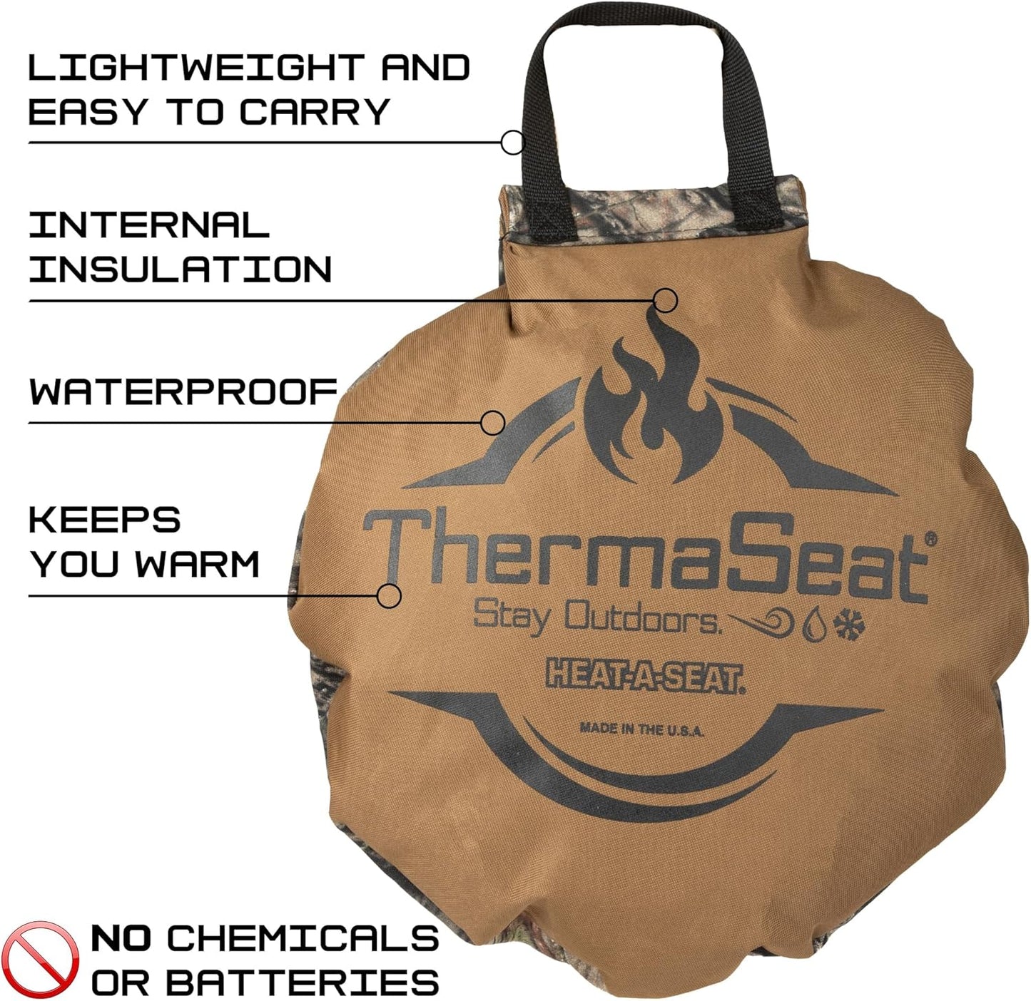 Therm-A-SEAT Heat-a-Seat Insulated Hunting Seat Cushion/Pillow