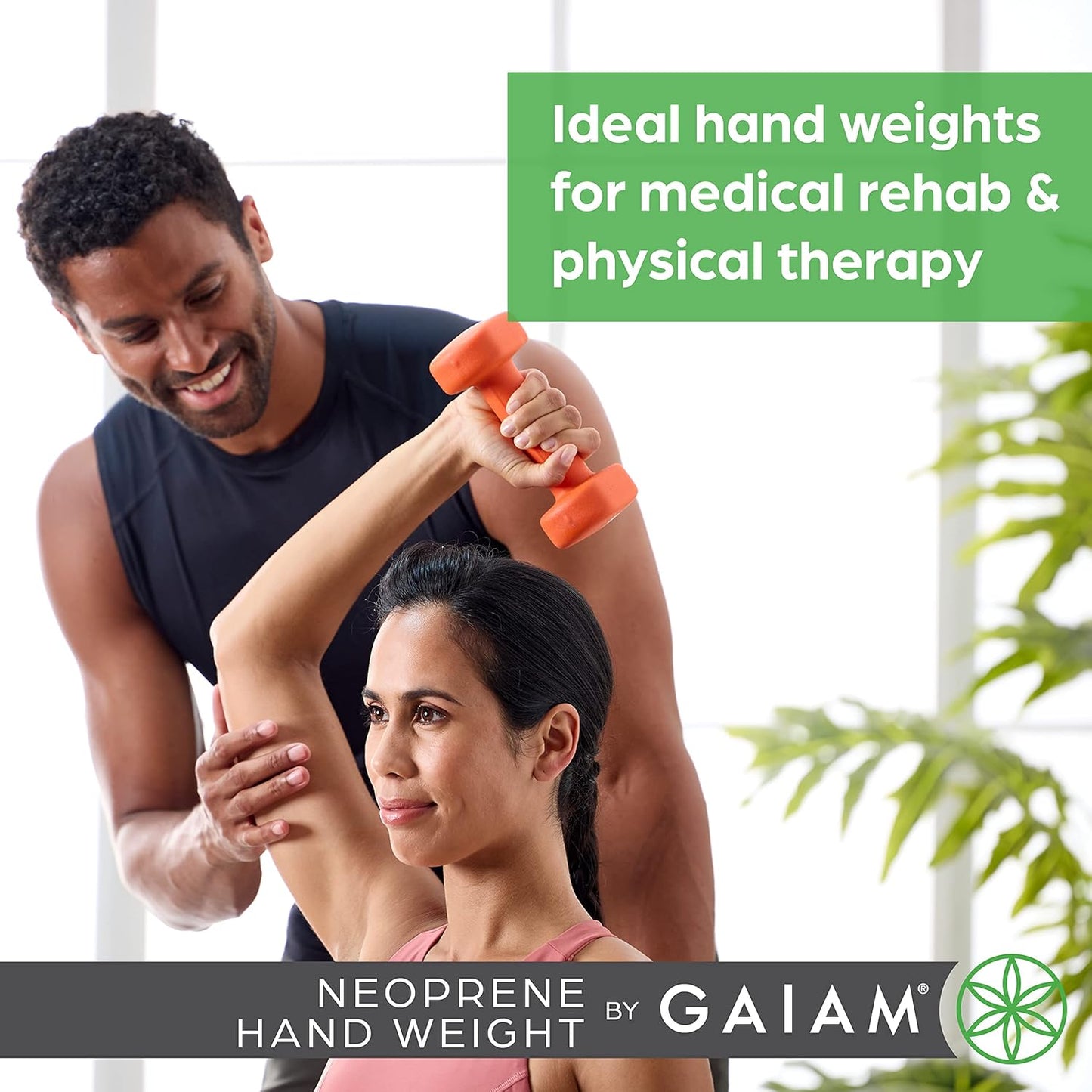 Gaiam Dumbbell Hand Weight (Sold in Singles) - Neoprene Coated Exercise & Fitness Dumbbell for Home Gym Equipment Workouts Strength Training Free Weights for Women, Men