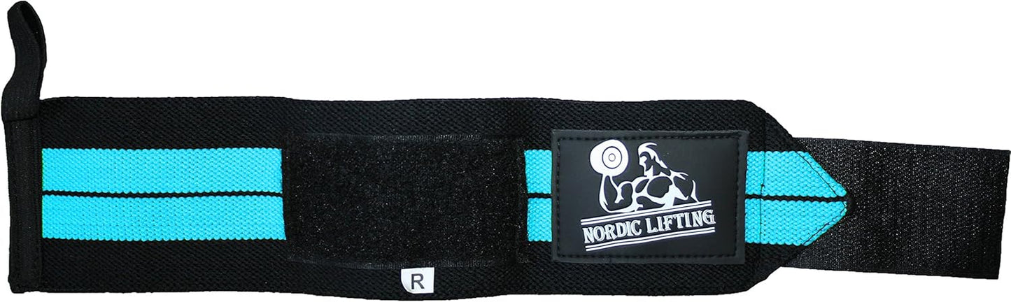 Wrist Wraps (1 Pair/2 Wraps) for Weightlifting/Cross Training/Powerlifting/Bodybuilding - for Women & Men - Premium Quality Equipment for The Absolutely Best Hand Strength & Support - 1 Year Warranty