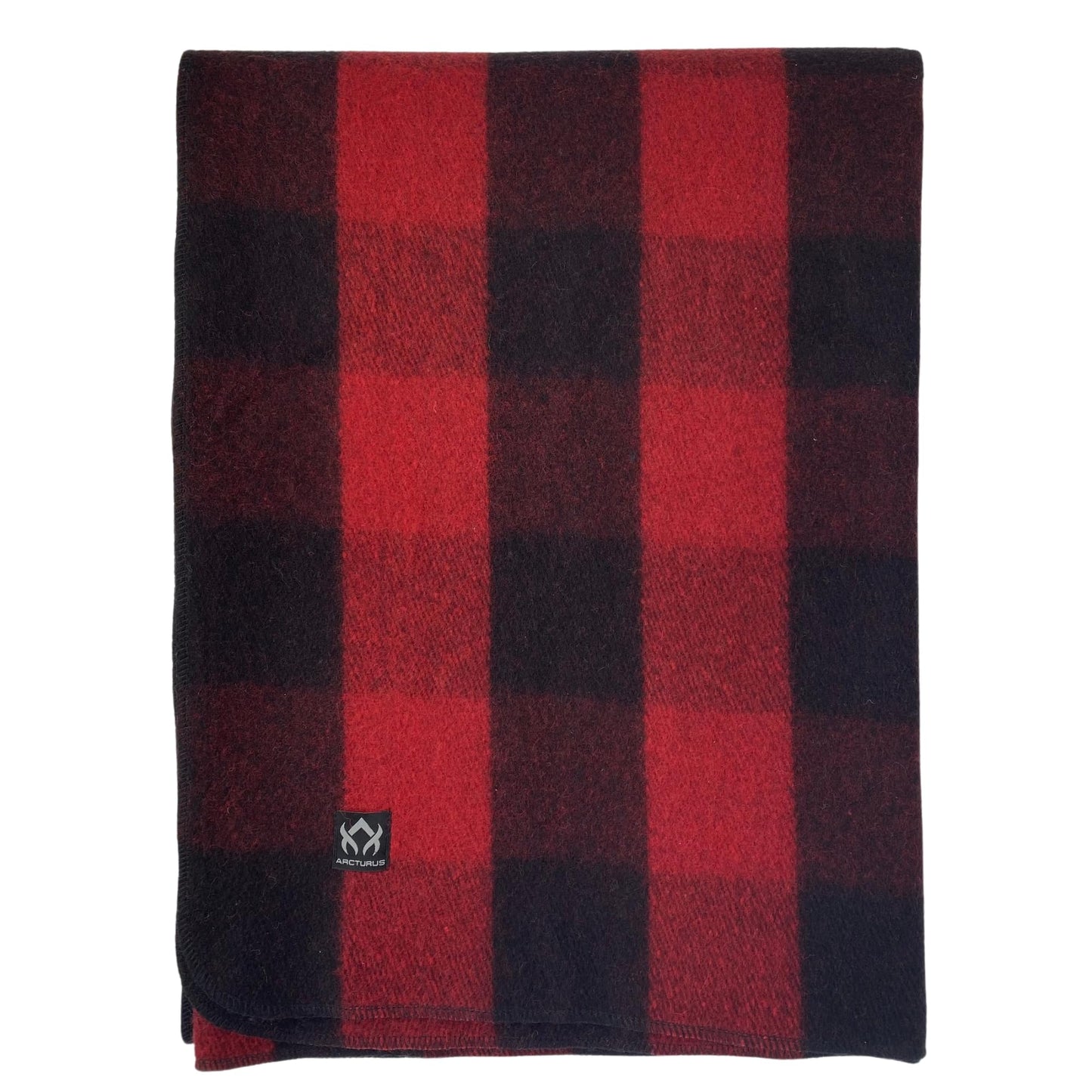 Arcturus Red Buffalo Wool Blanket and Carry Straps Bundle