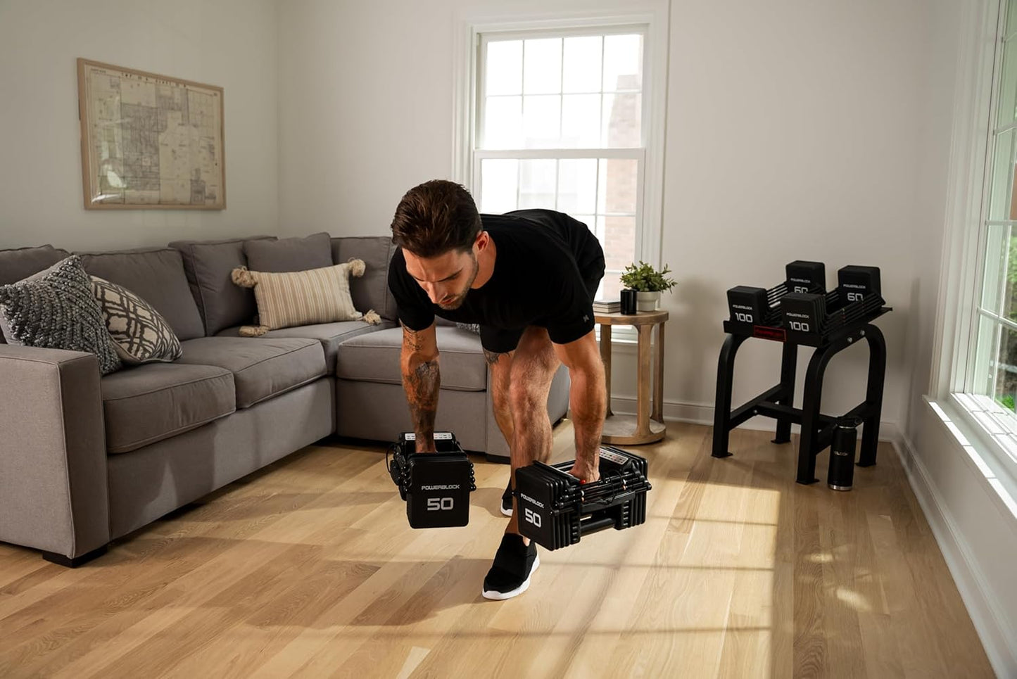 PowerBlock Home Rack Stand, Dumbbell Rack & Weight Rack Without Tray