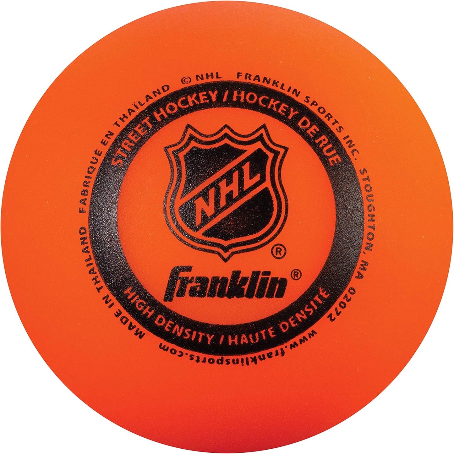 Official Size Franklin Sports NHL Street Hockey Balls | No Bounce | Assorted Colors