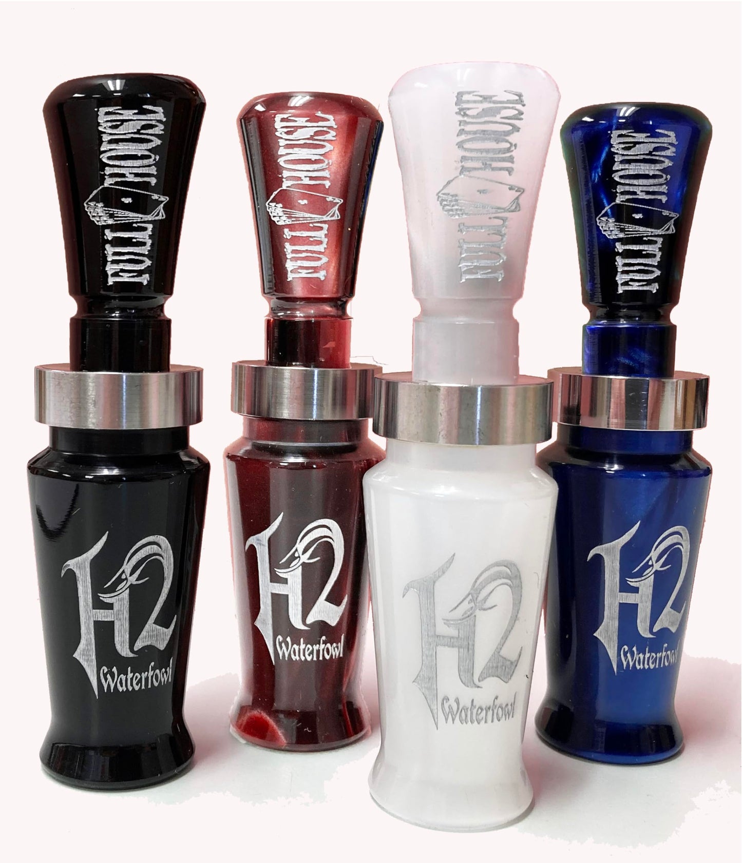 Haydel's Game Calls Inc. H2FH - Full House Duck Call Acrylic Mallard Duck Call (Single Reed, Black)