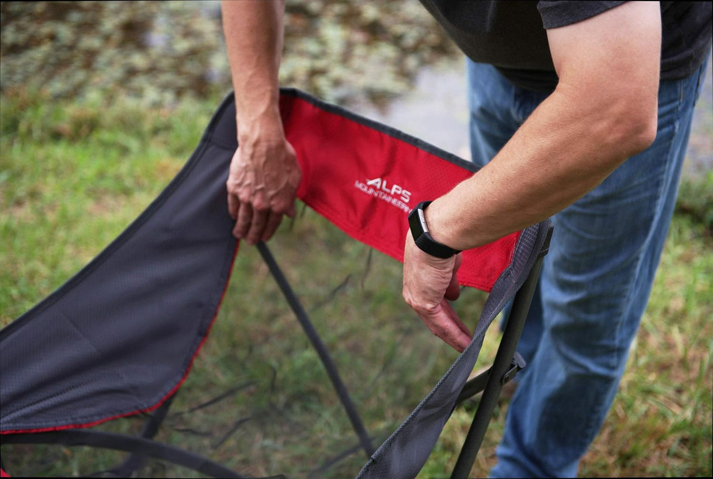 ALPS Mountaineering Camber Chair, One Size - Salsa/Charcoal