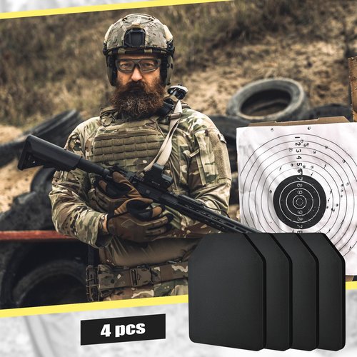 Frienda 4 Pcs Vest Inner Plate EVA Vest Inner Liner Foam Black Foam Plates for Plate Carrier Foam Plates for Vest EVA Foam Protective Pad Cushions
