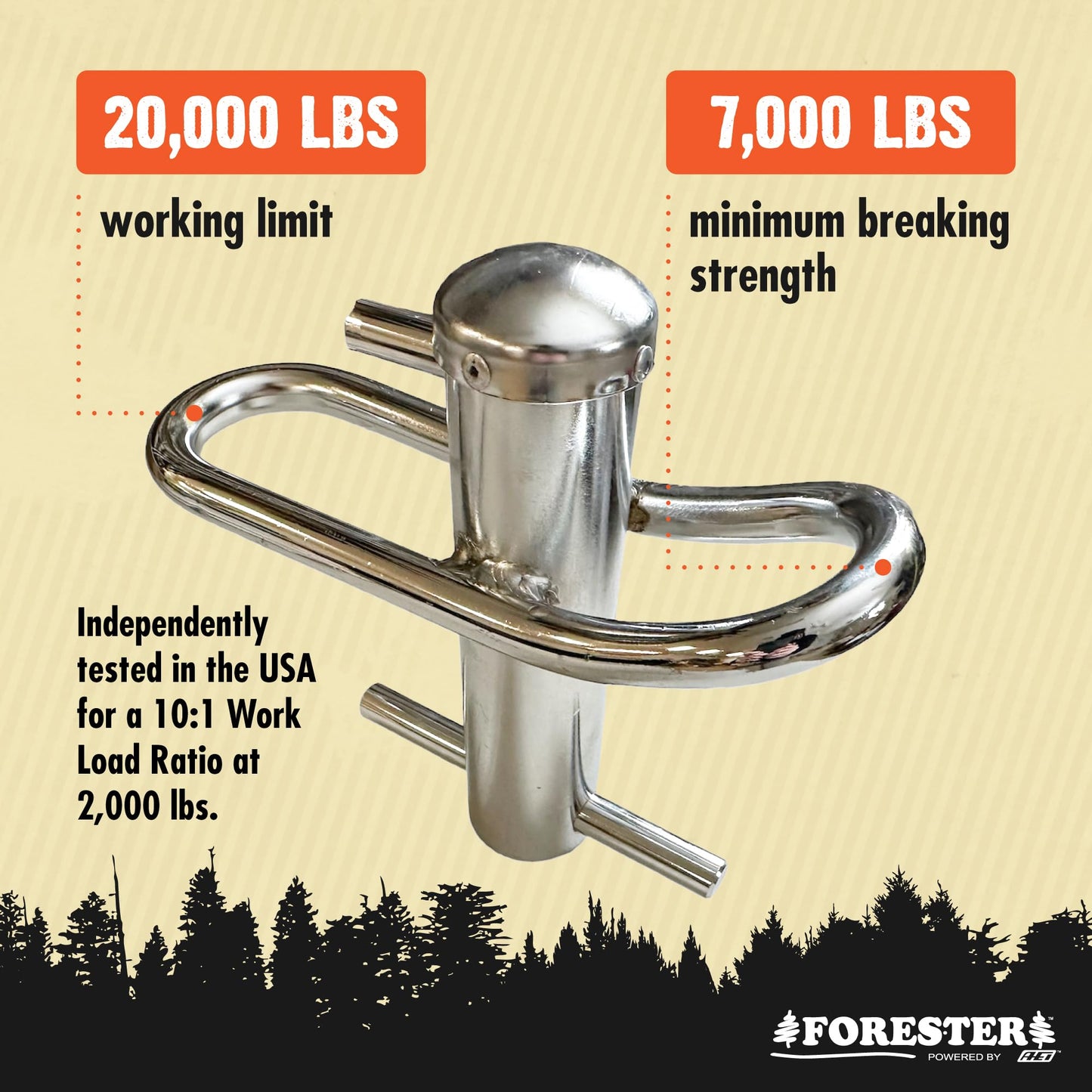 FORESTER Port-A-Wrap - Stainless Steel Port O Wrap | 7000lb Breaking Strength (Medium)