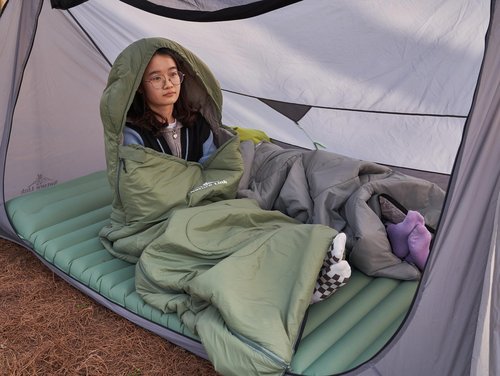 Nature Link Lightweight Sleeping Bag 2.6lbs, Backpacking Sleeping Bag 46℉-59℉, Nylon Shell and Lining, Waterproof, Compact, Ultralight Sleeping Bag for Backpacking Camping Hiking