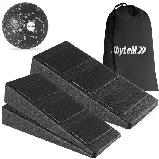 Jhylem Slant Board for Squats & Calf Stretching - Squat Wedge, Balance Foam: Exercise Equipment for Balance, Ankle Mobility Board & Physical Therapy Equipment – Incline Foot & Giboard Balance Board