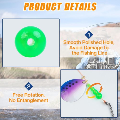 Stacked Fishing Beads, 150/200pcs Fishing Beads Lures Making Supplies Tackle Trout Beads Walleye Rig Inline Spinner Making Accessories Salmon Eggs Saltwater Freshwater