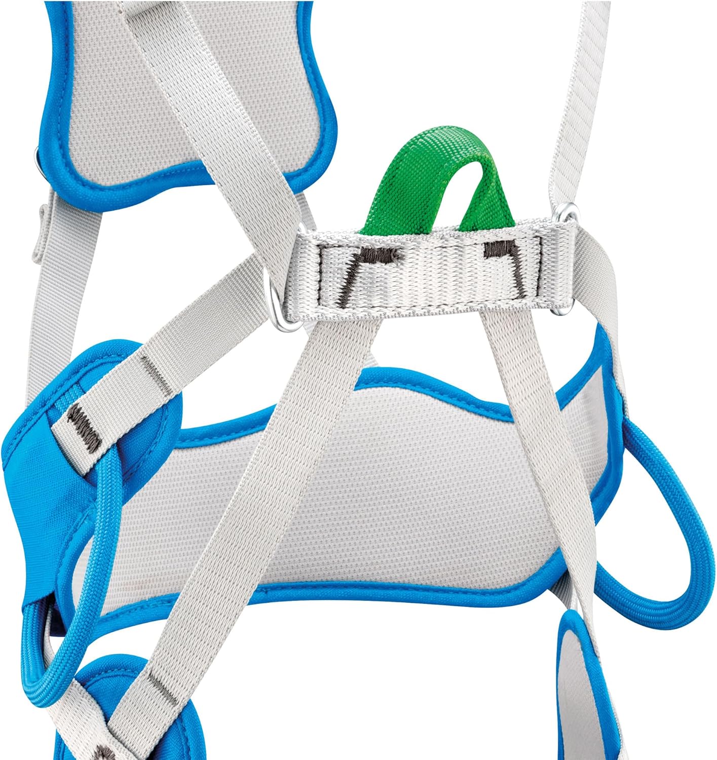 PETZL OUISTITI Kids' Harness - Comfortable, Full-Body Rock Climbing Harness for Children Less Than 30kg/66 lbs - Blue - One Size