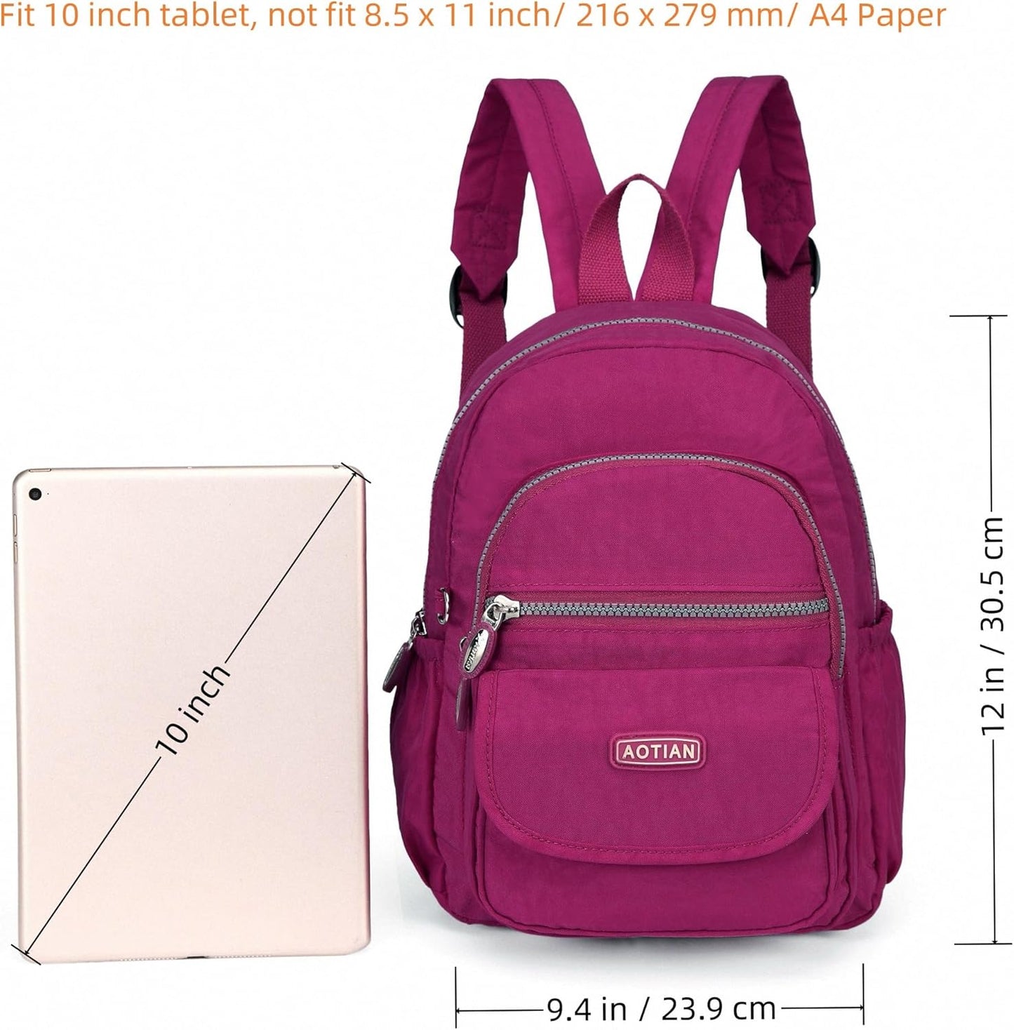 AOTIAN Mini Nylon Women Backpacks Casual Lightweight Small Daypack for Girls