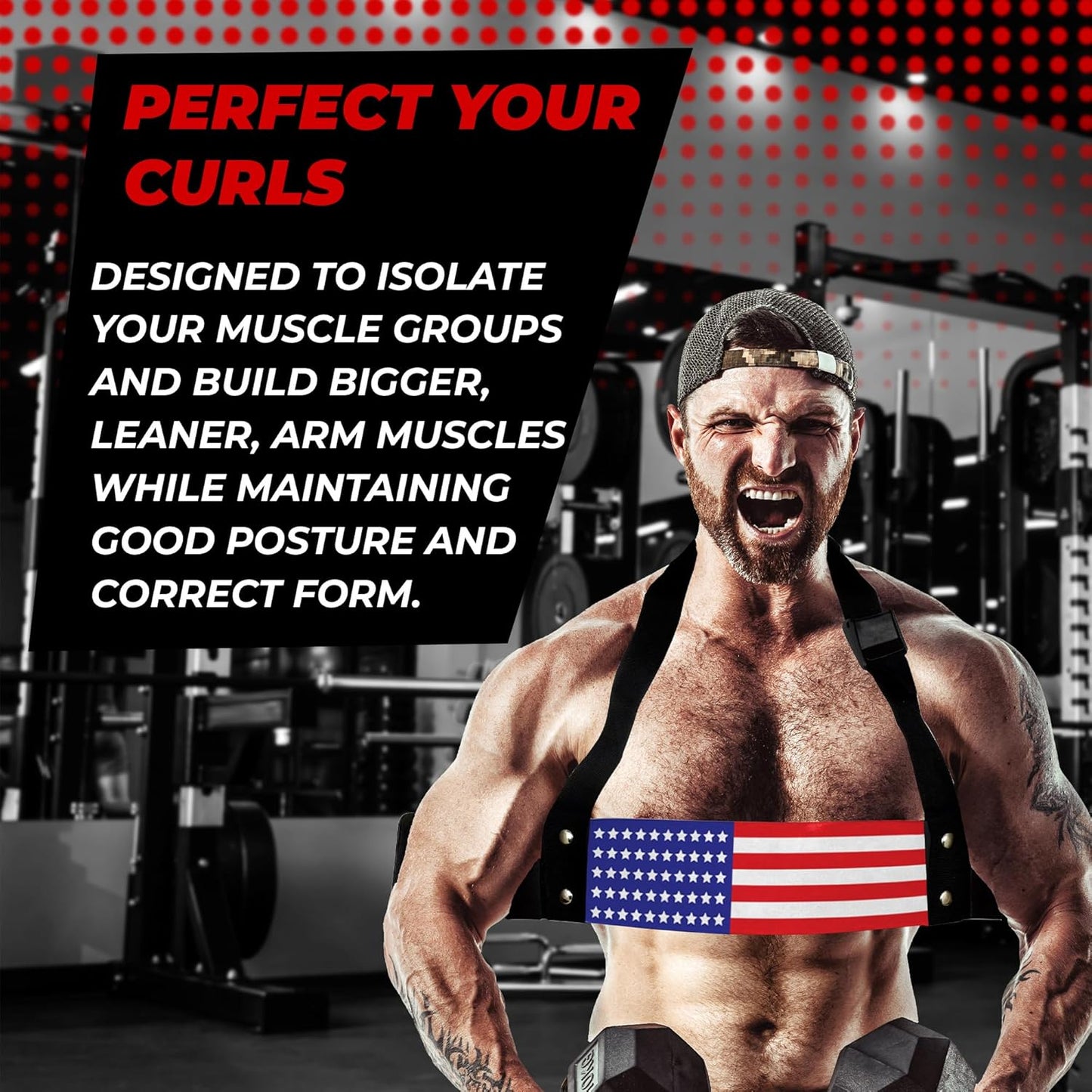 FIGHTSENSE Arm Blaster Biceps Curl Triceps Muscle Isolator Bomber Fitness Gym Workout Training Support