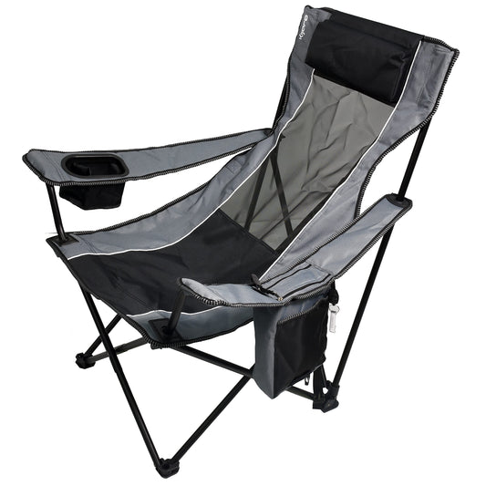 Kijaro Elite Sling Camping Chair - Perfect for Chilling at Outdoor Activities, Sports Games, & Family Events - Hallett Peak Gray…