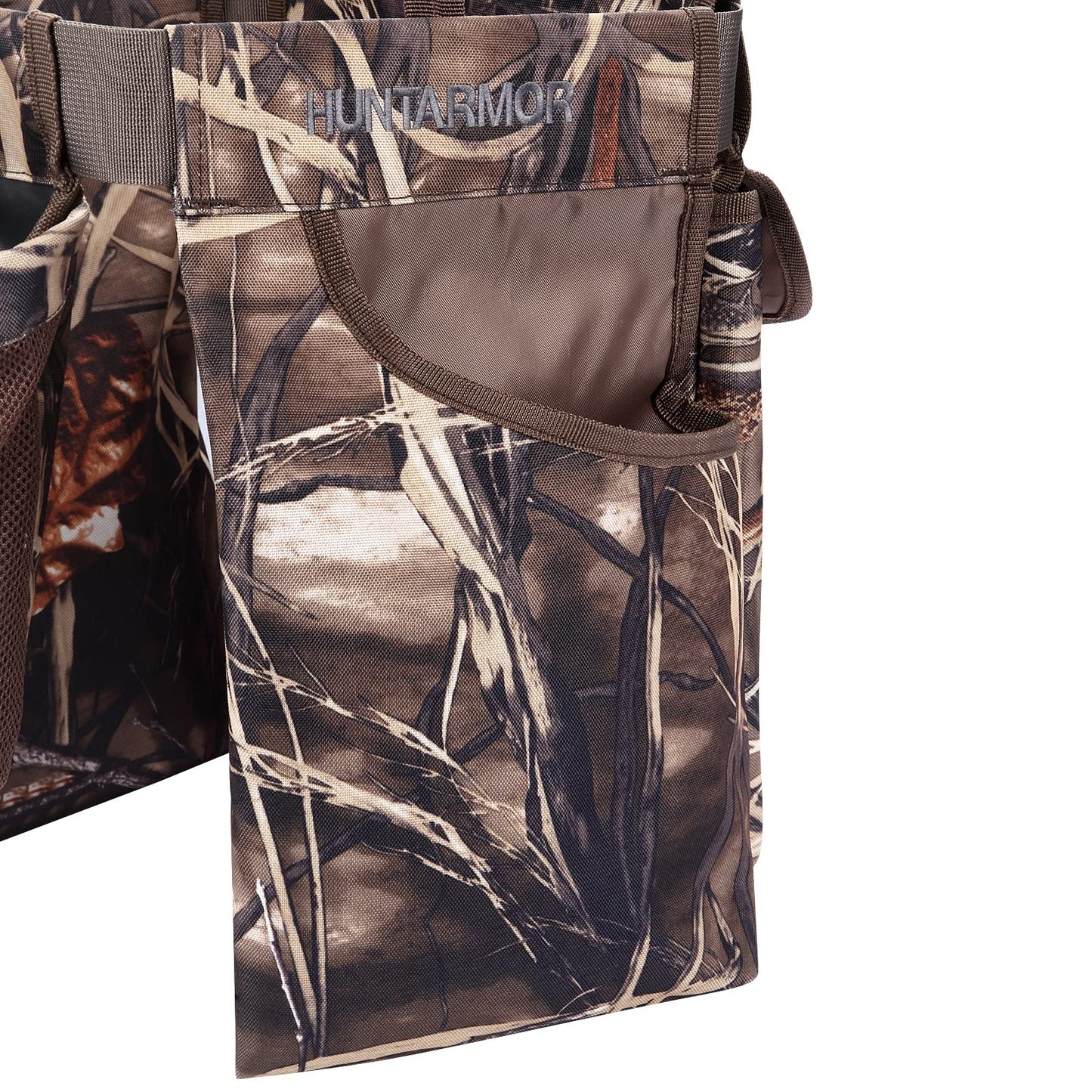 UIIHUNT Dove Hunting Dove Belt: Adjustable Dove Belt Game Bag, Dove Gear Field and Shooting Game Belt, Hunting Accessories (Yellow Reed Camo)