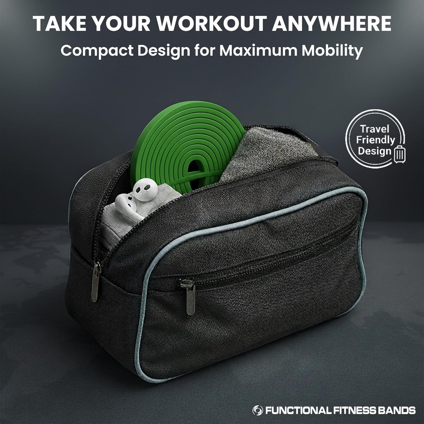Pull Up Resistance Bands for Functional Fitness | 5-15 lbs Stretch Bands for Workouts