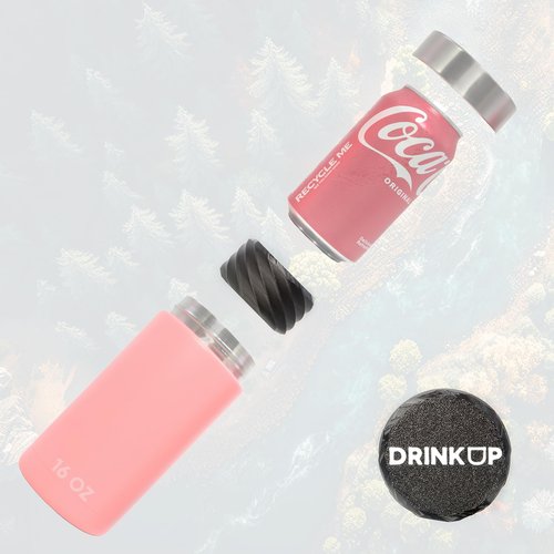 DrinkUp 12oz Can Adapter for 16oz YETI Can Coolers - Fits MiiR CamelBak RTIC BrMate Tallboys