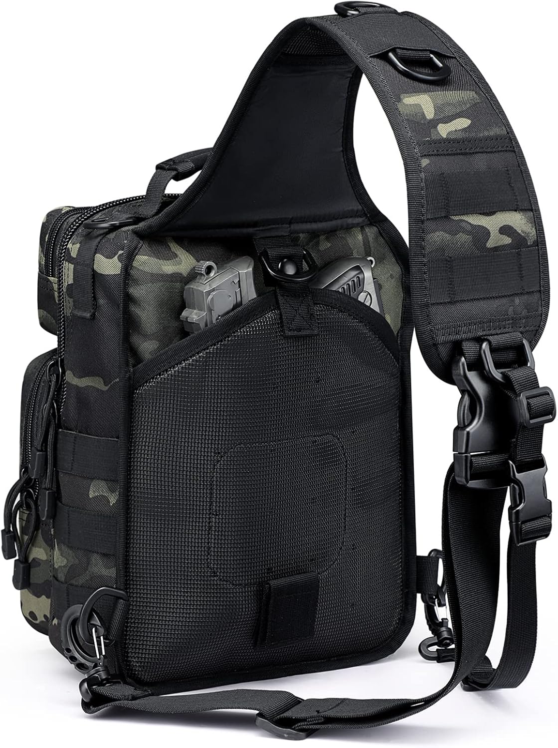 G4Free Tactical Sling Bag Backpack Military Rover Shoulder Sling Pack Molle EDC Small Crossbody Chest Pack