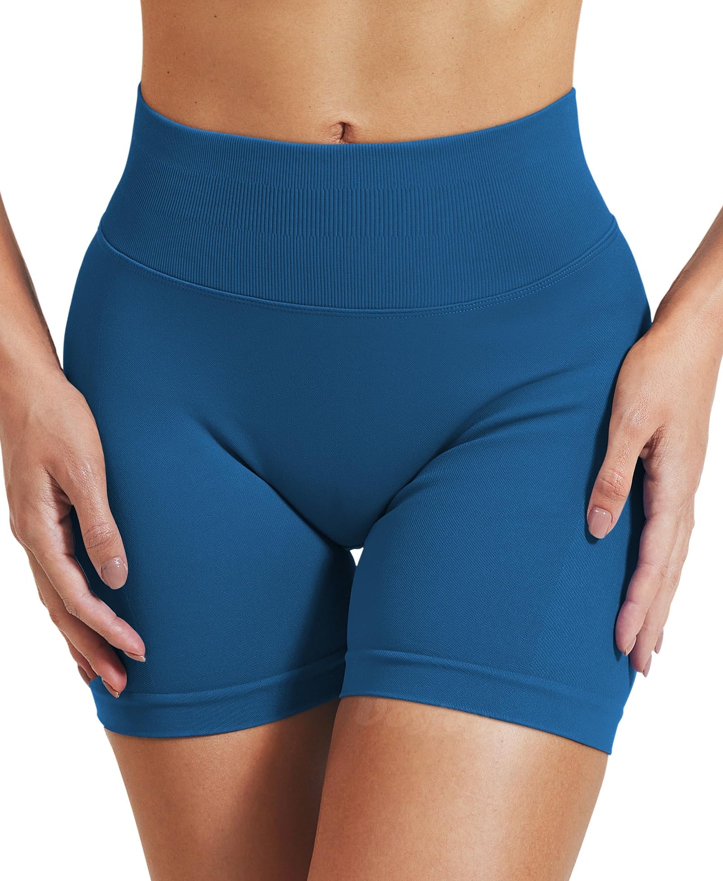 VOYJOY Women Workout Impact Shorts 2.5"/ 3.6"/ 4.5"/ 6" Scrunch Butt Lifting Gym Seamless Booty Biker Shorts