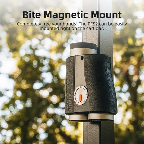 MilESEEY PFS2 Golf Rangefinder with Slope, 1100 Yards Range Finders with Magnetic, ±0.5 Yd Accuracy Laser Rangefinders for Golf, 0.1s Flag Pole Locking with Vibration, Range Finder Golf Gifts for Men