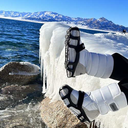 ODIER Ice Cleats Grippers for Boots and Shoes 9 Teeth Crampons Tiny Spikes for Walk on Ice Snow and Freezing Mud (M (2024))