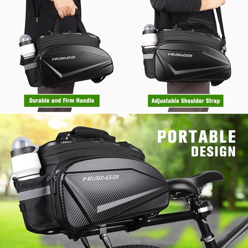 HASAGEI Bike Bag,Bicycle Bag,Bike Rack Bag,35L Capacity,Waterproof,Bike Trunk Storage Travel Bag Panniers for Rear Rack