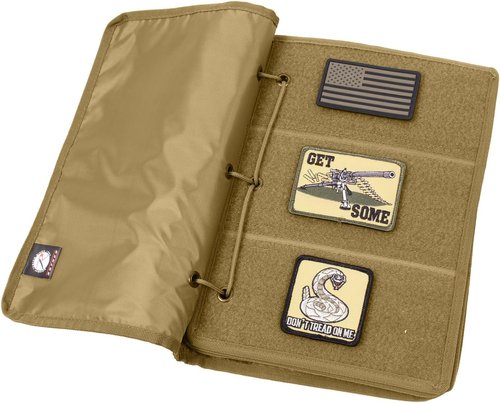 Coyote Brown Rothco Hook & Loop Patch Book - Durable, Customizable Patches