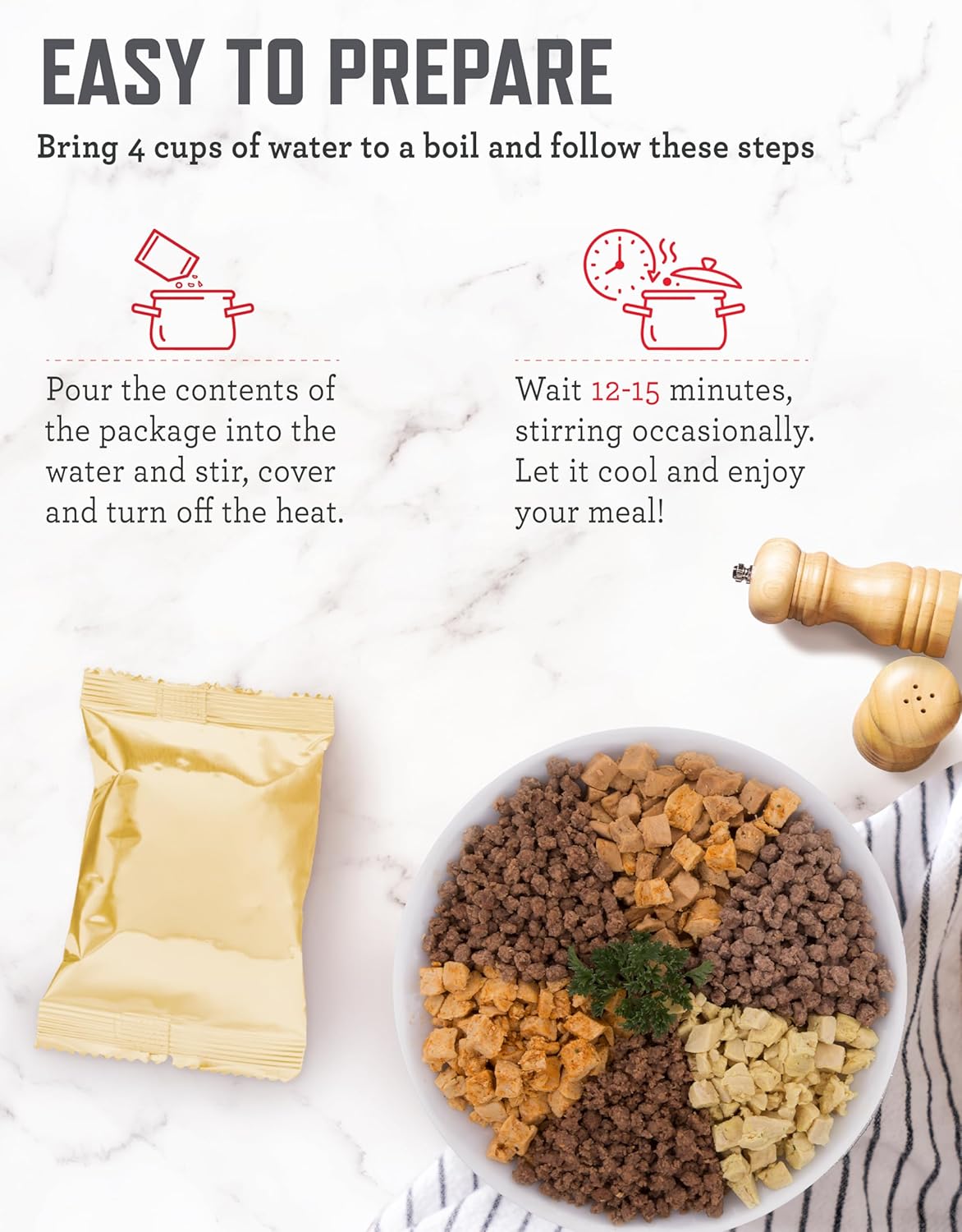 ReadyWise Emergency Food Supply - 132 Servings, Survival Bucket, Dehydrated & Freeze Dried Protein Meals, Camping Essentials, Ready to Eat Disaster Prepping Supplies,up to 25 Year Shelf Life