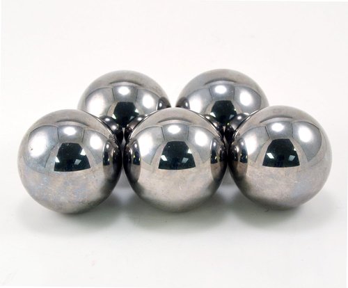 Large 1.5-Inch Paracord Monkey Fist Tactical Steel Ball Bearing Cores - 5 Pack