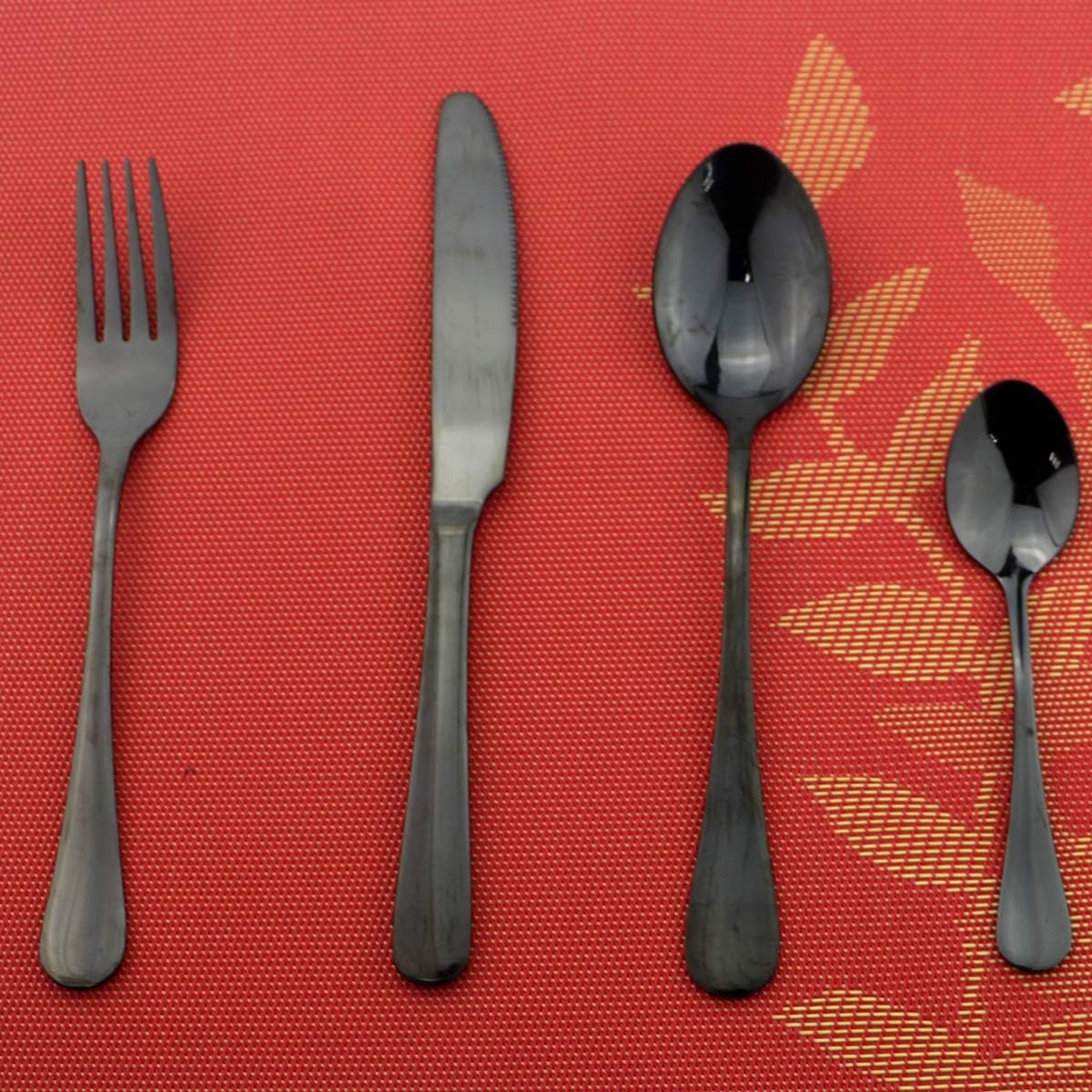 8 Pieces Stainless Steel Mirror Poblished Flatware Set Reusable Cutlery Set Travel Utensils Set with Straws for Camping Office or School Lunch,Dishwasher Safe (Rose Gold)