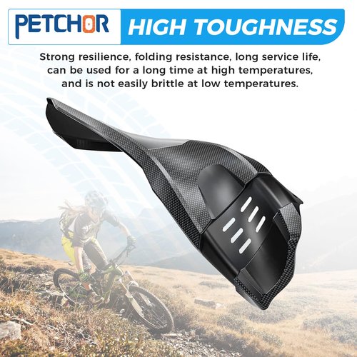 PETCHOR 2 PCS Universal Mountain Bike Fender, MTB Bicycle Mudguard, Front and Rear Fenders Mud Guard, 14.37" Length 3.15" Width